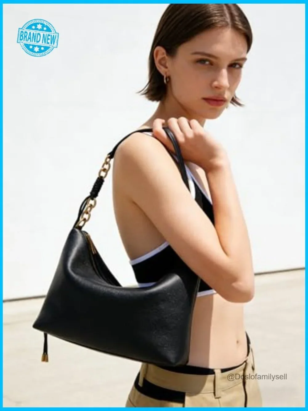 Vegan Leather Slouchy Hobo Bag Lightweight Crossbody Tote Shoulder Purse